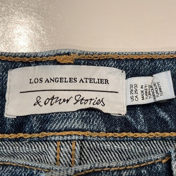 Los Angeles Atelier & Other Stories Straight High Rise Size 29 - Picture 10 of 16